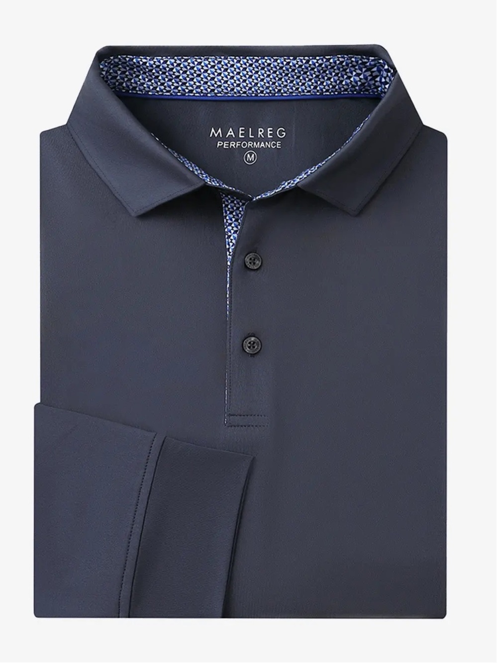 Maelreg Long Sleeve Solid Jersey Polo